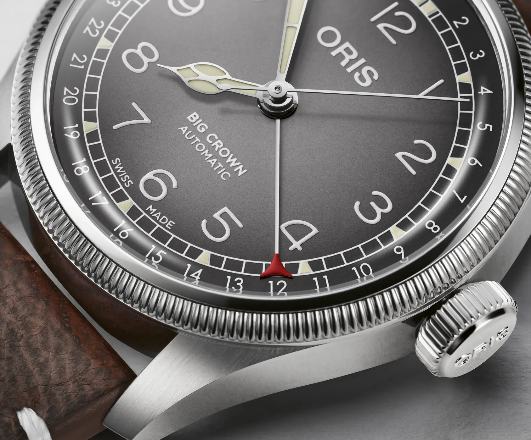 ORIS  Женские швейцарские часы, автоматический механизм, сталь, 38 мм